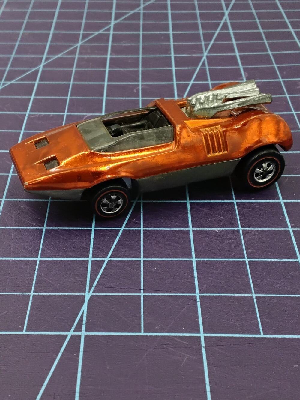 1969 Orange Peeping Bomb Redline Collectible Loose Hot Wheels Mattel Vintage